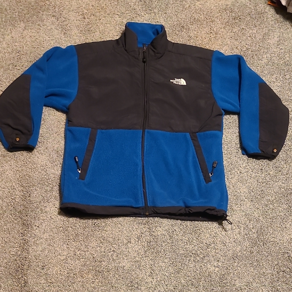 The North Face Black and Blue Fleece Jacket - Picture 1 of 10